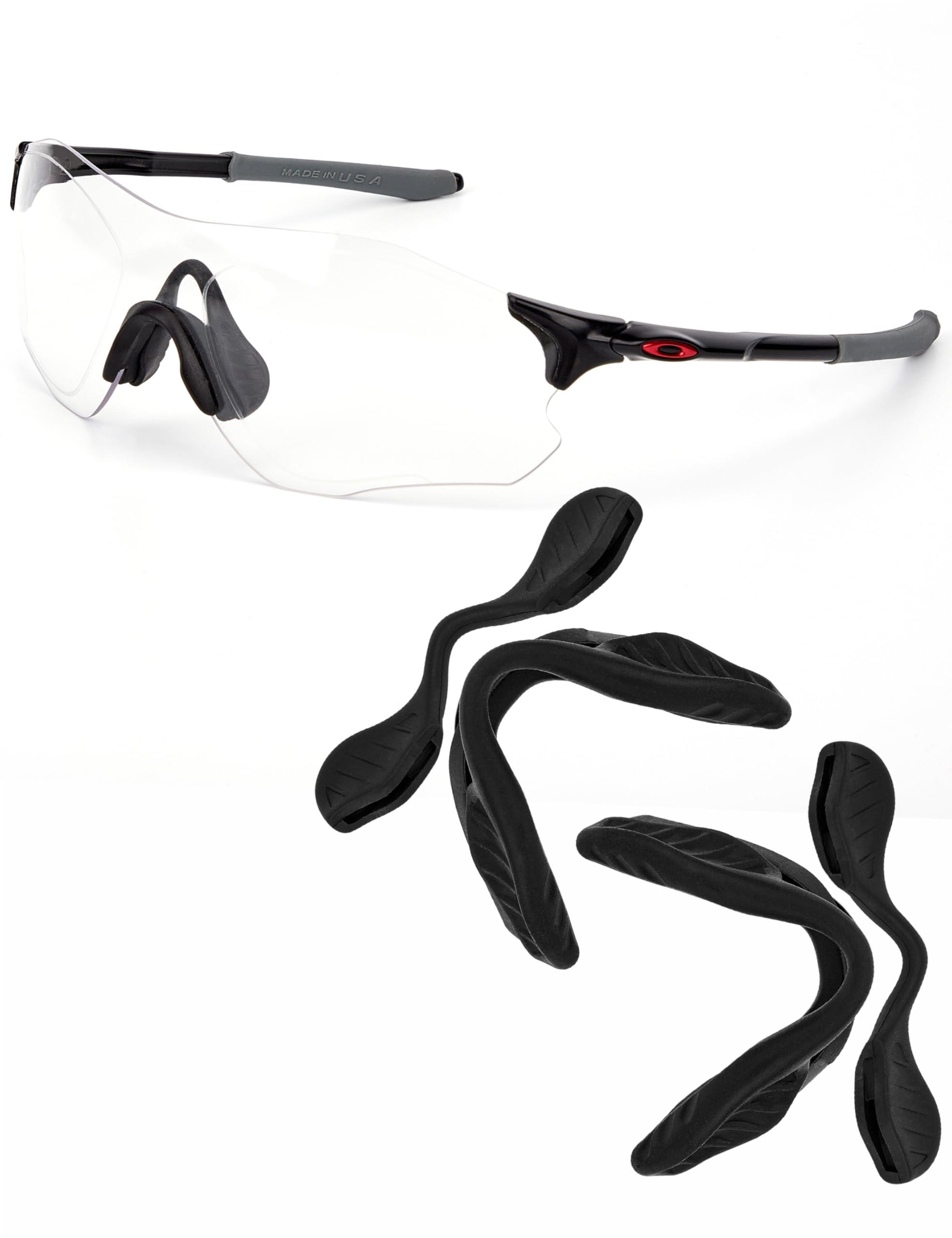 Betterun Betterun Black Replacement Nose Pads Pieces for Oakley EV Zero Path OO9308/EV Zero Pitch OO9383/EV Zero Range OO9327/EV Zero Blades OO9454/EV Zero Stride OO9386/EV Zero Ascend OO9453 Sunglass, 1 Pair