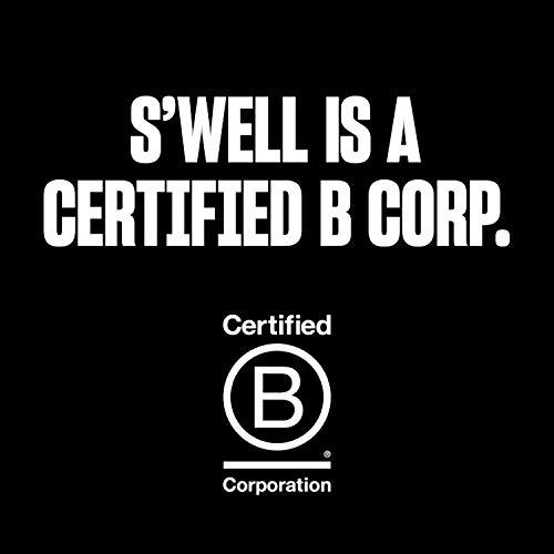 S\'well S\'well Stainless Steel Traveler-12 Fl Oz Triple-Layered Vacuum-Insulated Travel Mug Keeps Coffee, Tea and Drinks Cold for 20 Hours and Hot for 9-BPA-Free Water Bottle, 12 oz, Teakwood