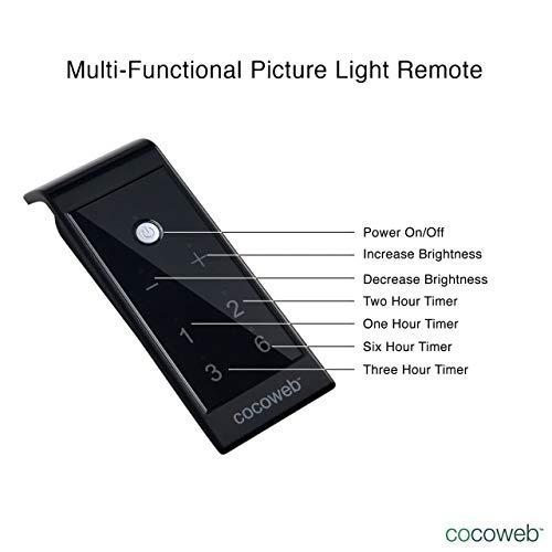 Cocoweb Cocoweb 16\" Tru-Slim LED Picture Light in Oil Rubbed Bronze with Plug-in Adapter and Remote Control