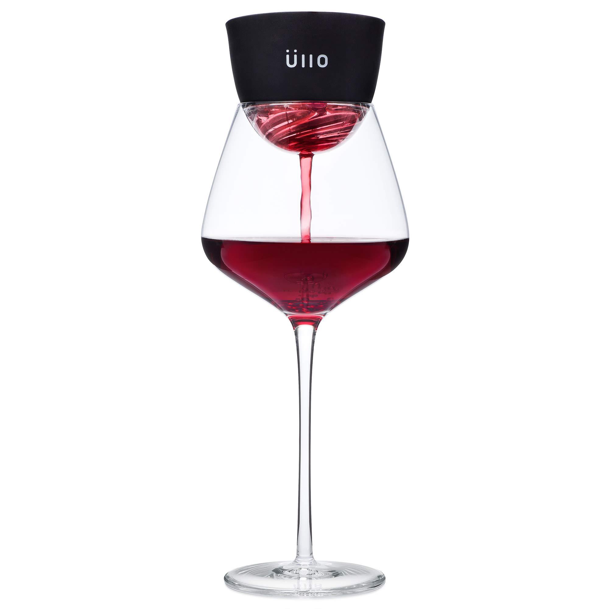 Üllo Ullo Wine Purifier with 4 Selective Sulfite Filters. Remove Sulfites and Histamines, Restore Taste, Aerate, and Experience the Magic of Ullo Pure Wine.