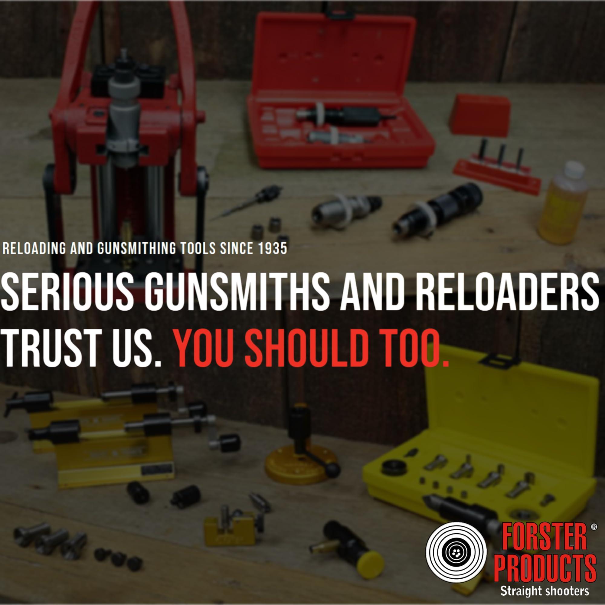 Forster Products Forster Products 8-Piece Gunsmith Screwdriver Set, Hollow Ground Tips with Square Faces, Single Piece Construction, with a Durable Storage Pouch