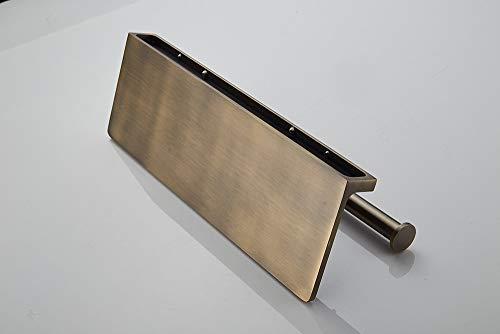 SANLIV Sanliv Toilet Paper Holder,Brushed Bronze Double Toilet Paper Roll Holder with Storage Shelf,Wall Mounted Brass Toliet Tissue Dispenser for Home and Hotel Bathrooms