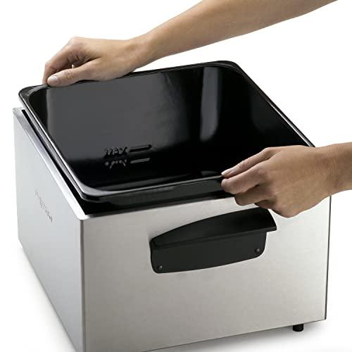 Presto Presto 05466 Stainless Steel Dual Basket Pro Fry Immersion Element Deep Fryer