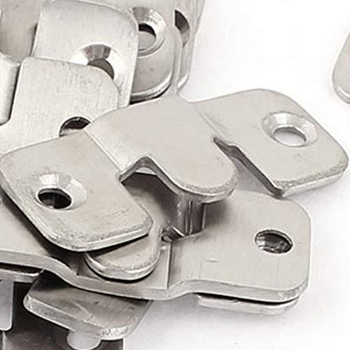 uxcell uxcell Stainless Steel Universal Sofa Interlocking Furniture Connector 20pcs