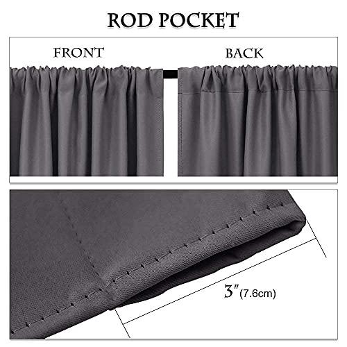 Sky Wave Sky Wave Perfect Size Blackout 100% Polyester Curtains for Living Room and Bedroom with Easy Rod Pocket Hanging Option. (Burgundy 42 inch Wide by 95 Inch Long- 2 Panels)