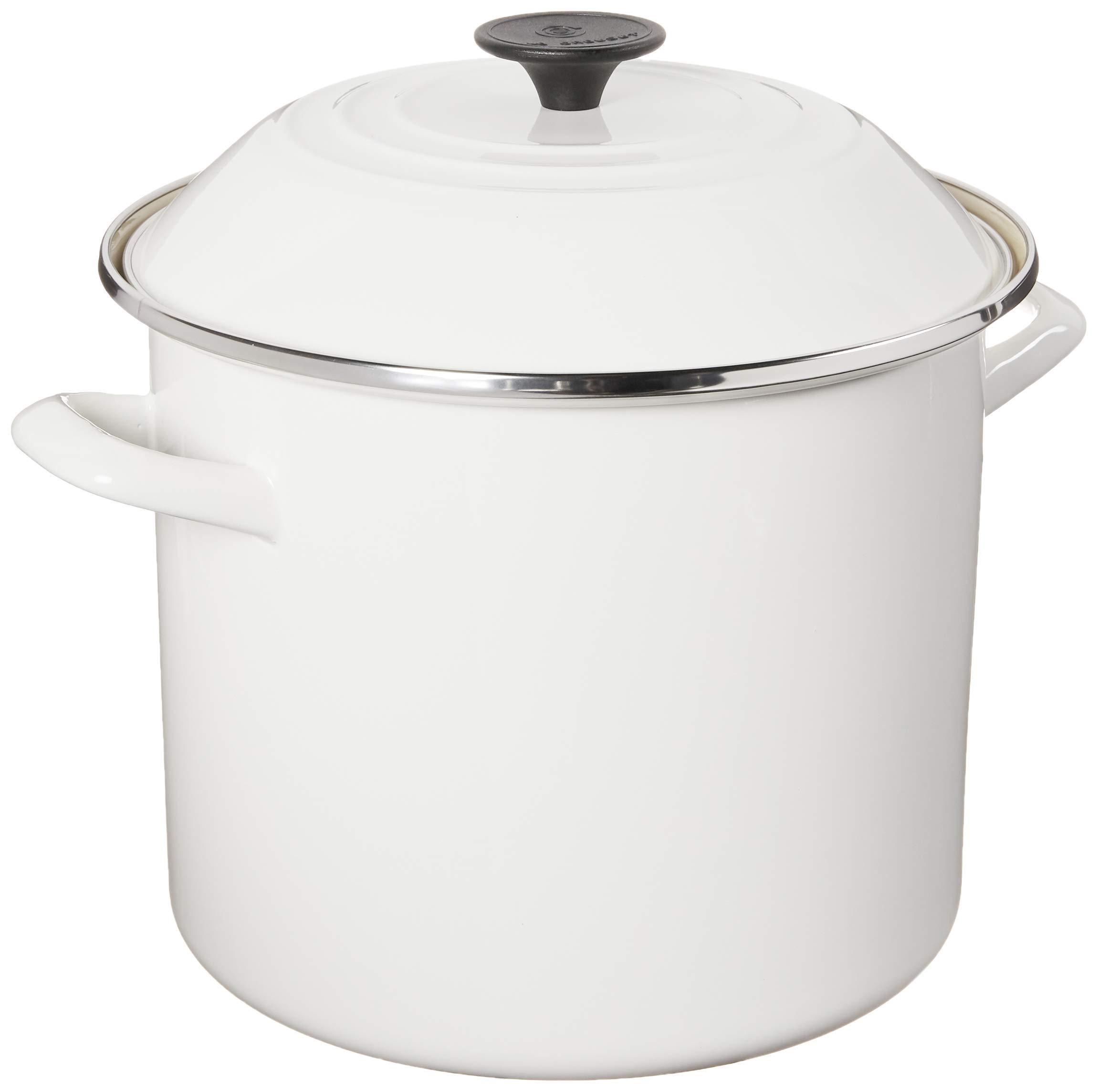 Le Creuset Le Creuset Enamel On Steel Stockpot, 10 qt., White