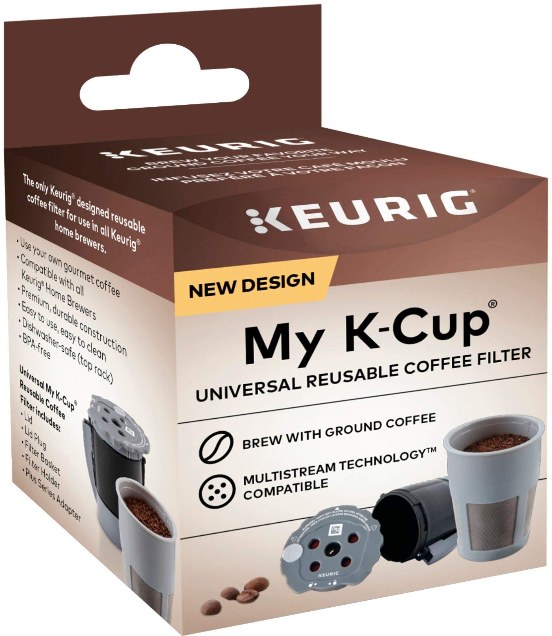 Keurig Keurig K-Supreme Plus Coffee Maker, Single Serve K-Cup Pod Coffee Brewer, With MultiStream Technology & My K-Cup Universal Reusable Filter MultiStream Technology - Gray