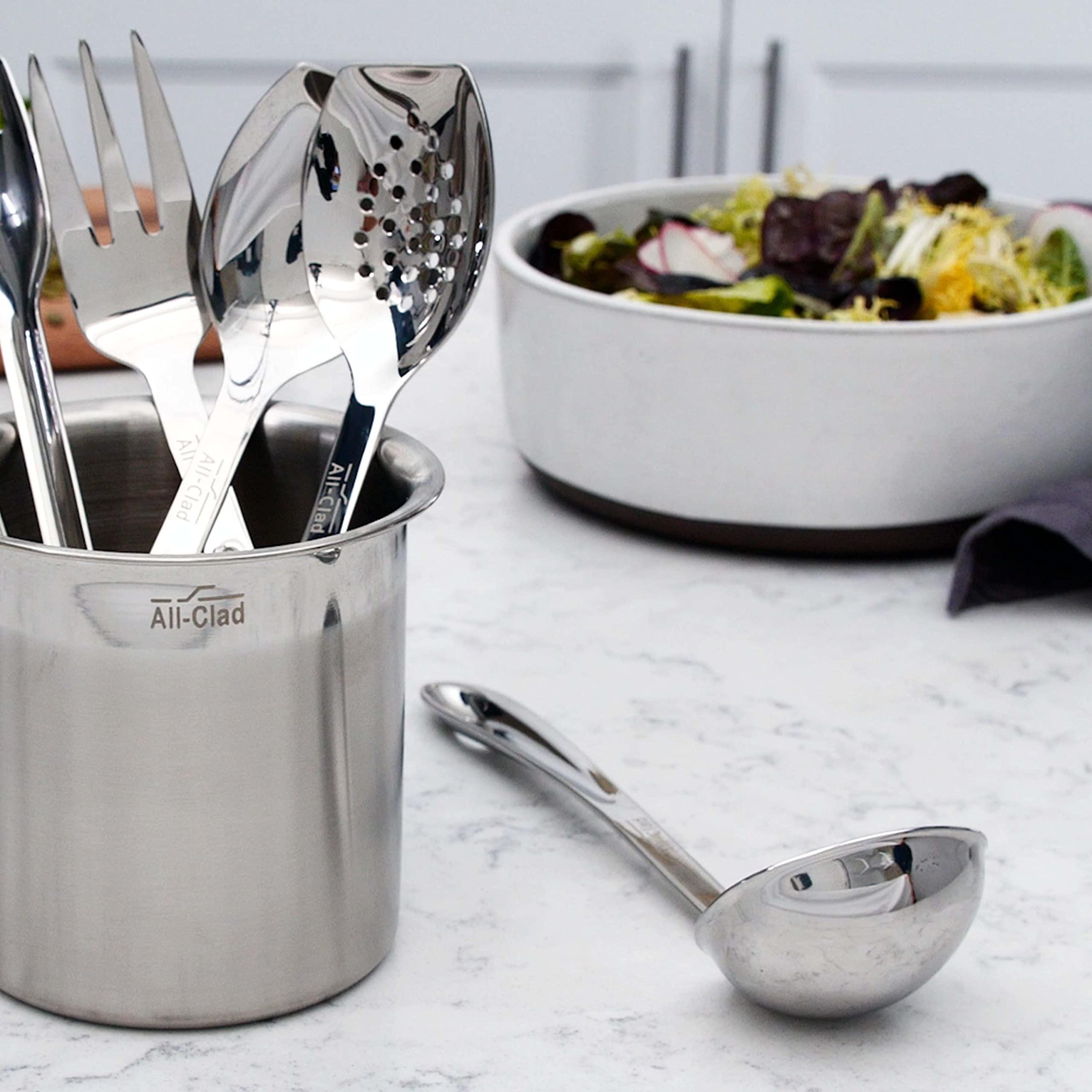 All-Clad All-Clad Specialty Stainless Steel Kitchen Gadgets Soup Ladle Kitchen Tools, Kitchen Hacks Silver