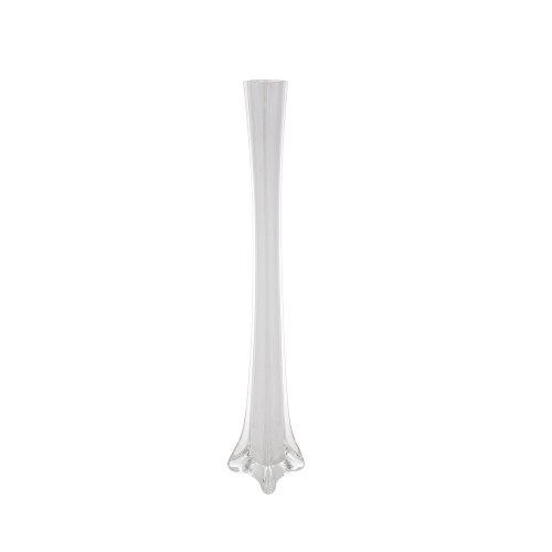 Mega Vases Mega Vases - 1.5" x 20" Eiffel Tower Glass Vase - Set of 12, White