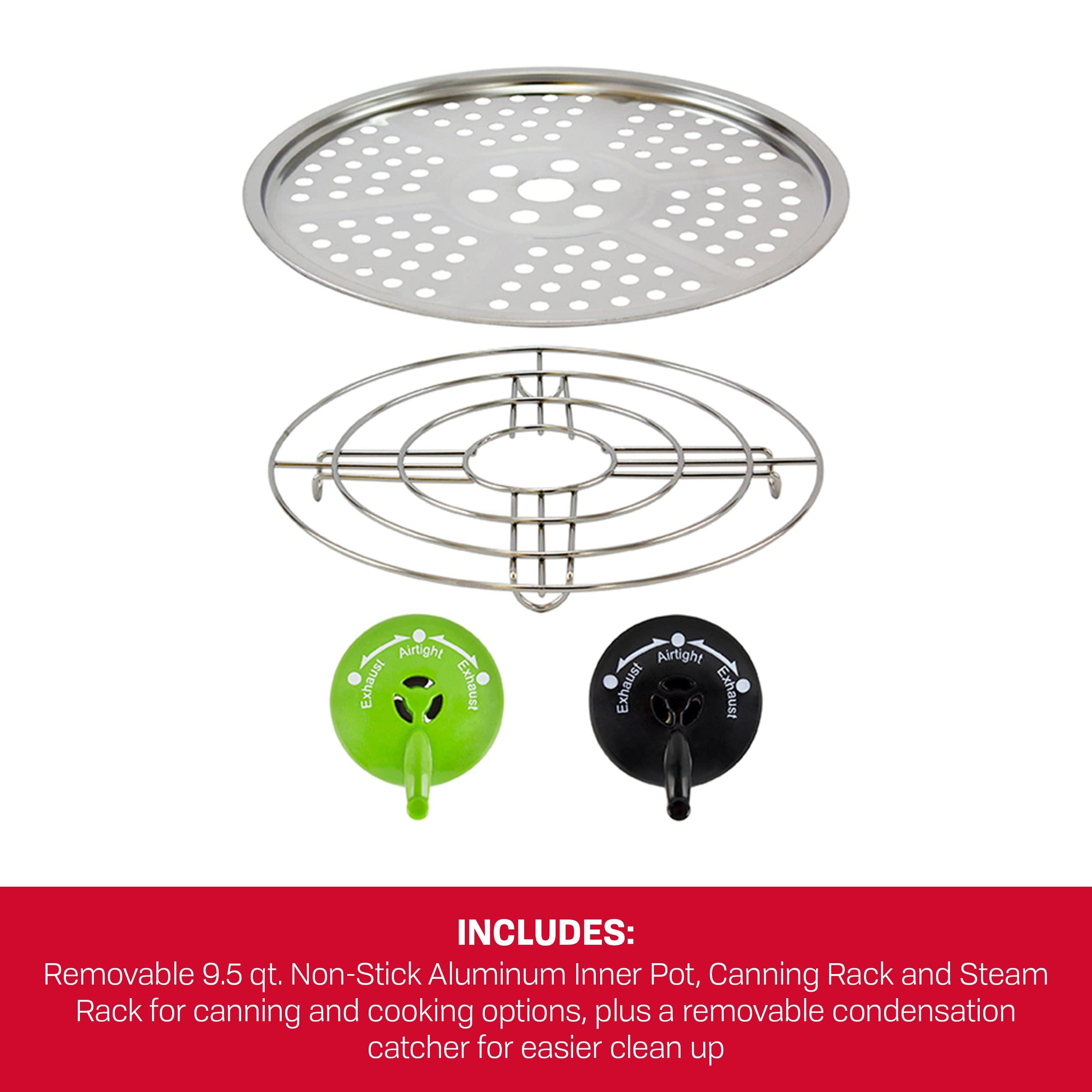 Nesco NESCO NPC-9 Smart Electric Pressure Cooker and Canner, 9.5 Quart, Stainless Steel