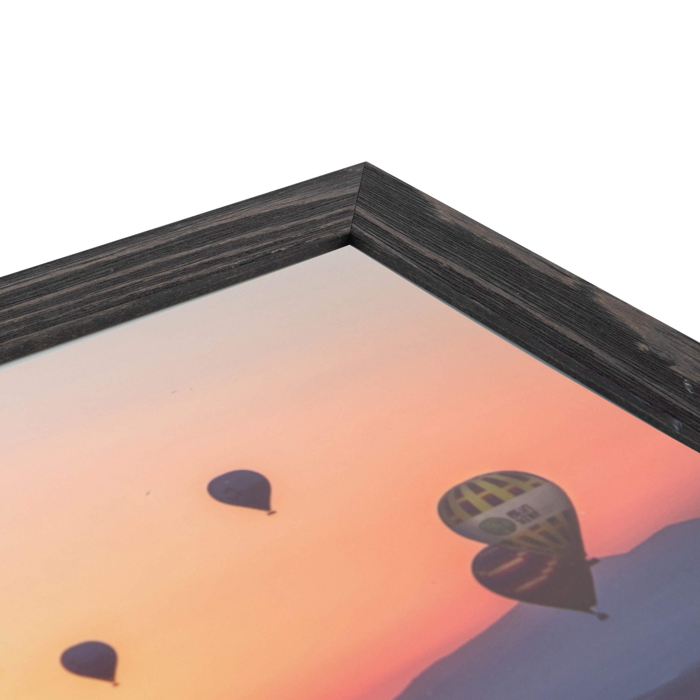 ArtToFrames ArtToFrames 28x39 Inch Black Picture Frame, This 1.75 Inch Custom Wood Poster Frame is Black, Great for Your Art or Photos - Comes with Economy Acrylic