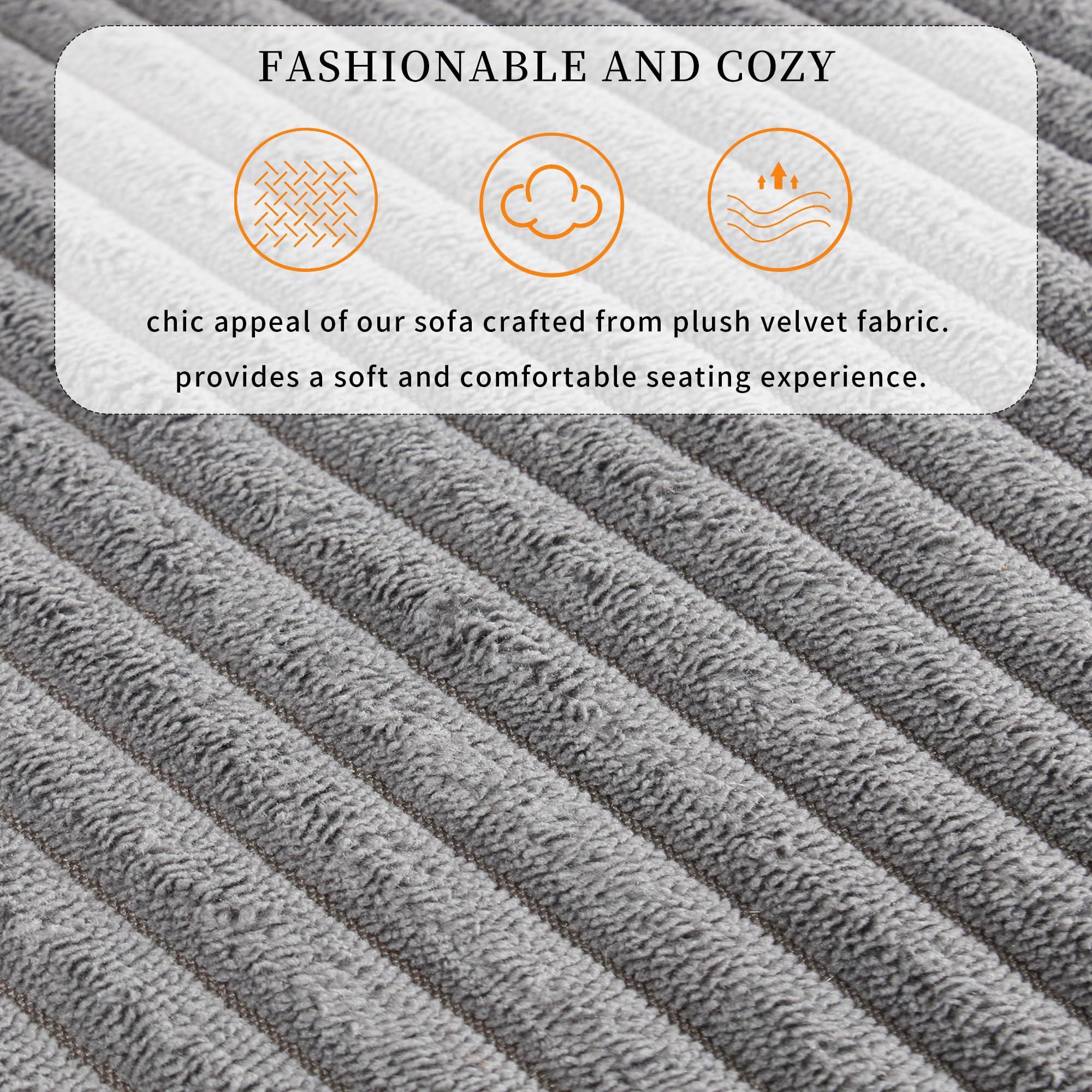 LPKRPL Upholstery Sleeper Sofa Sectional Sofabed - Extra Large Modern Sectional Sofa Set with Pull-Out Bed, Storage Bags and 2 Cup Holders on Arms, Suitable for Living Room, Study Room and Apartment (Gray)