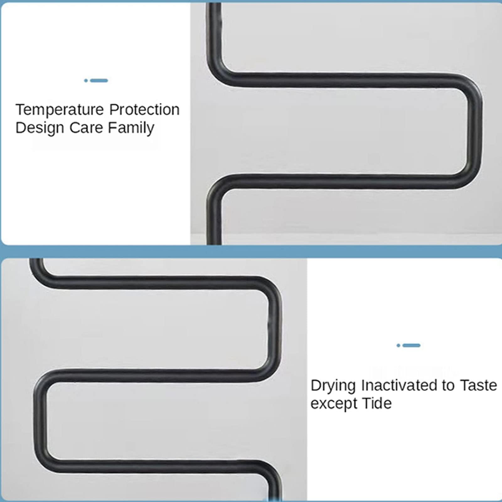 WRJAHCG WRJAHCG Plug in Towel Warmer,Towel Warmer with Timer Home Bathroom Electric 5-Bar Towel Drying Rack,Free Standing Towel Heater for Bathroo