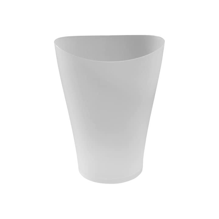 Rubbermaid Rubbermaid Spa Works Compact Contemporary Style 9 Quart Indoor Open Vanity Home Trash Container, White