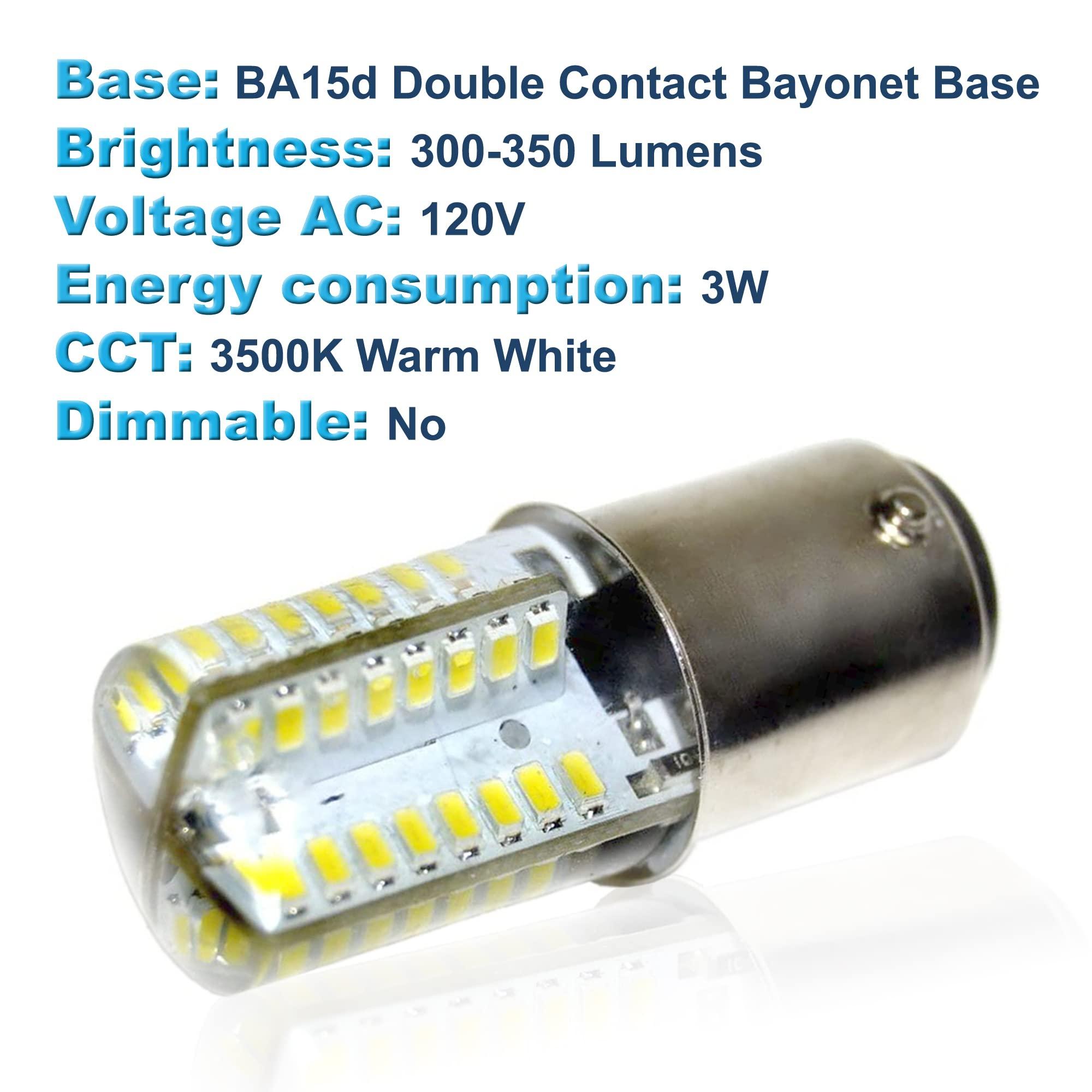 HQRP HQRP 110V LED Light Bulb Warm White Compatible with Bernina 801/803 / 807/808 / 809/810 / 811/812 / 813 Sewing Machine