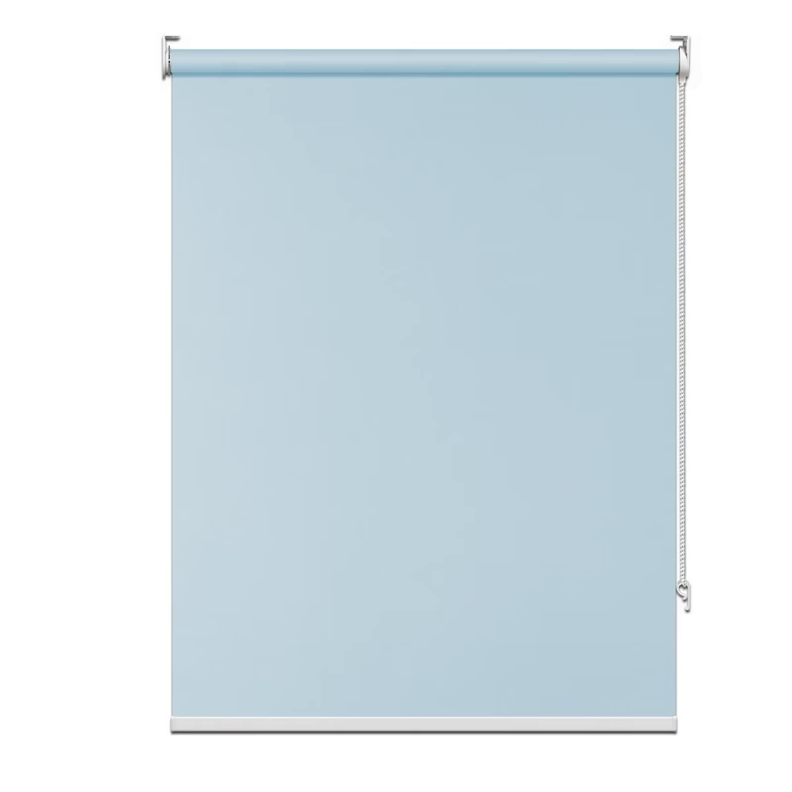 fhsblinds FHSBLINDS Blinds for Windows Roller Window Shades-Blackout Waterproof Room Darkening Custom Cut to Size Window Blinds & Shades for Home Kitchen Bedroom Office (Blue 100% Blackout, 22" W x 80" H)