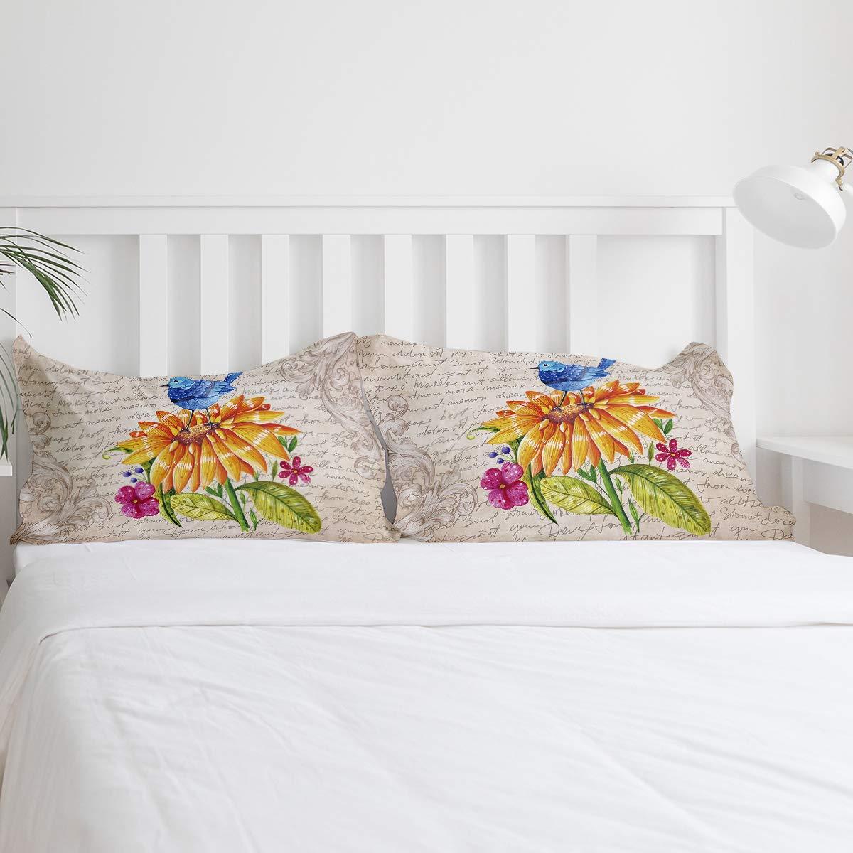 Bedding Empire Bedding Empire 20\" Drop 3 Piece Quilted Dust Ruffle Bed Skirt/Bed Spread with Pillowsham 100% Egyptian Cotton 500 TC Navyblue Calking Size