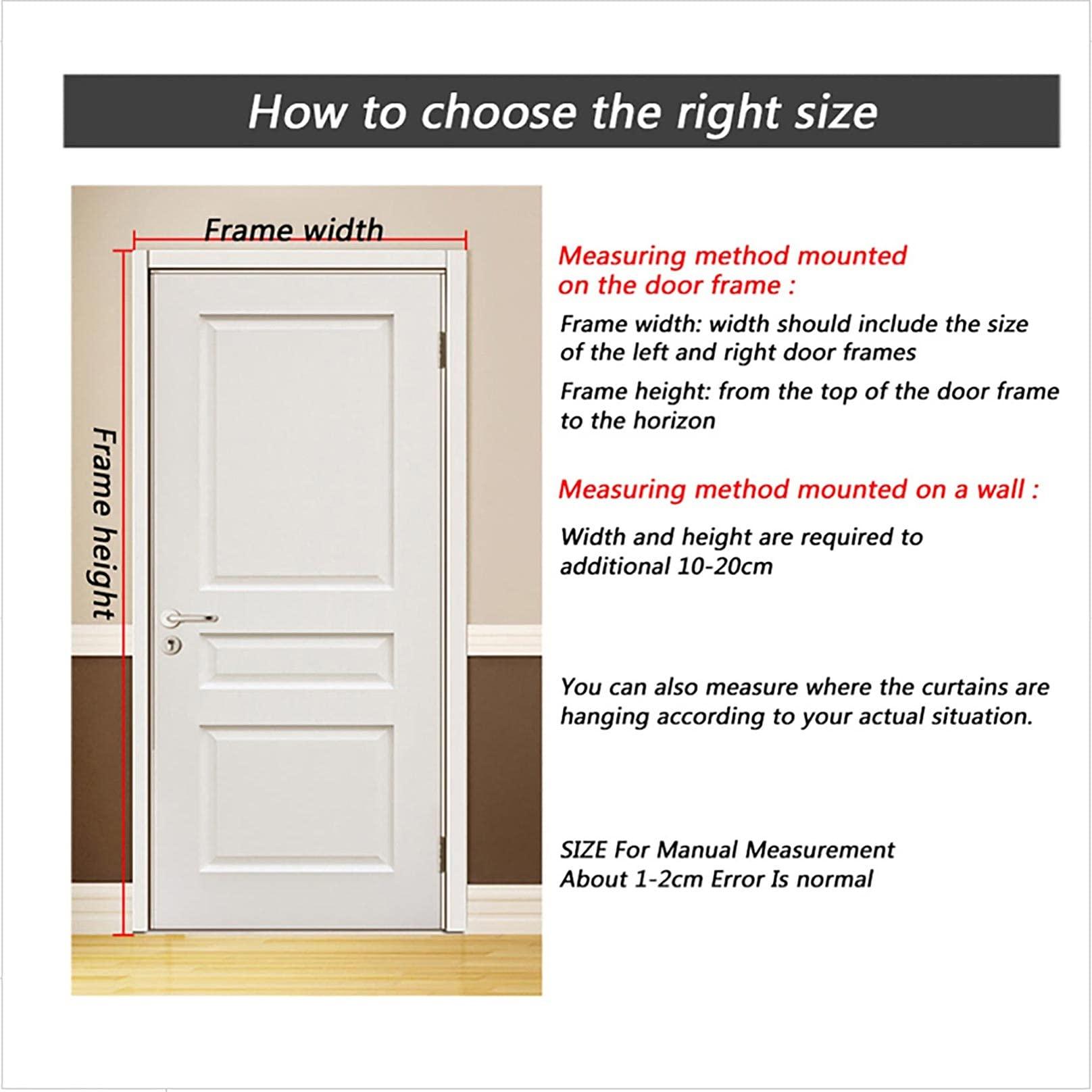 MMCJIES MMCJIES Doorway Curtains,Thermal Insulated Door Curtain,Screen Door,Insulation Blanket,Warm Windproof, Thicken Cotton Curtain,Household Soundproof Winter Full Size Customizable,Easy Install