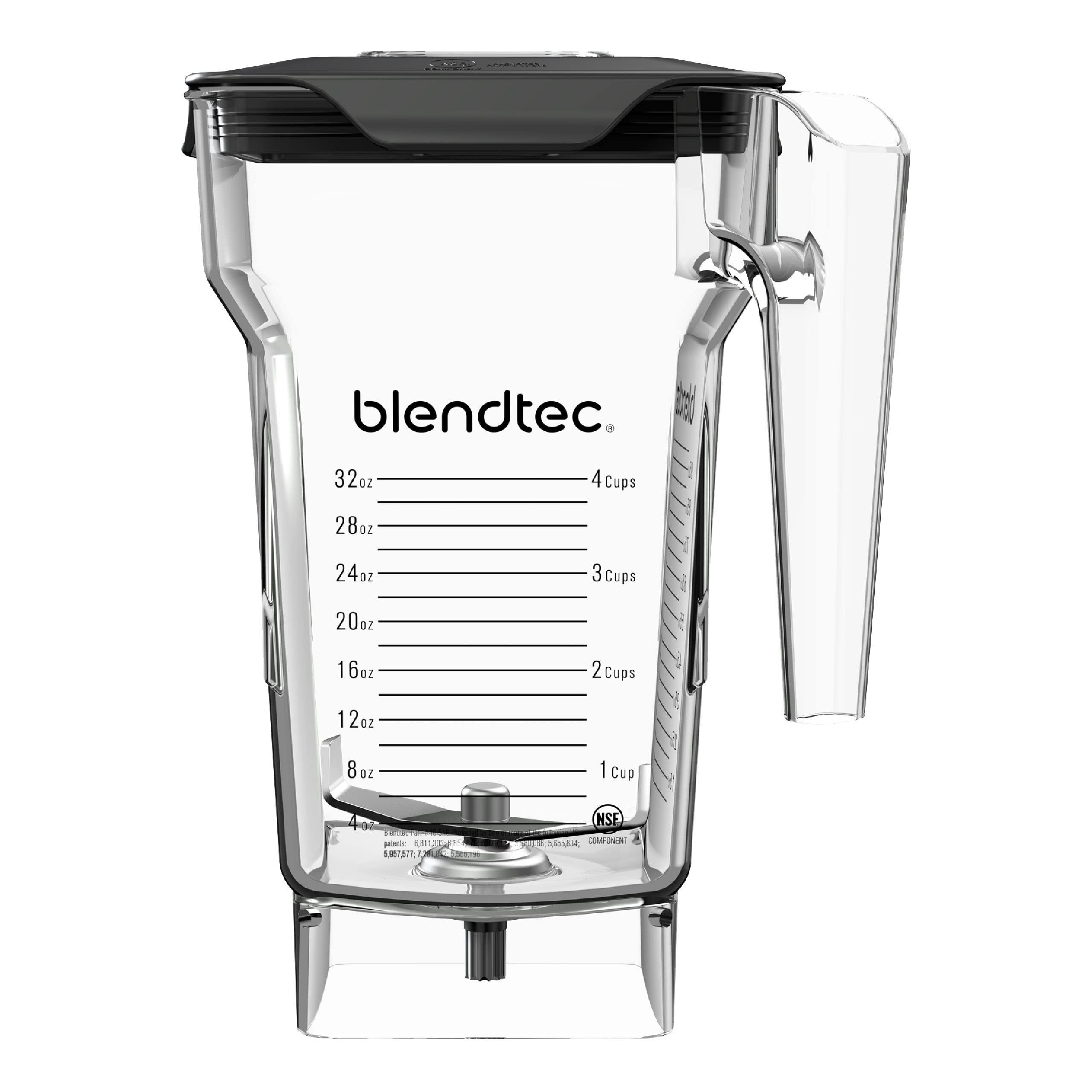 Blendtec Blendtec 75 oz FourSide Jar - Four-Sided Blender Jar Compatible with Most Blendtec Blenders - 32 oz Blending Capacity - Clear
