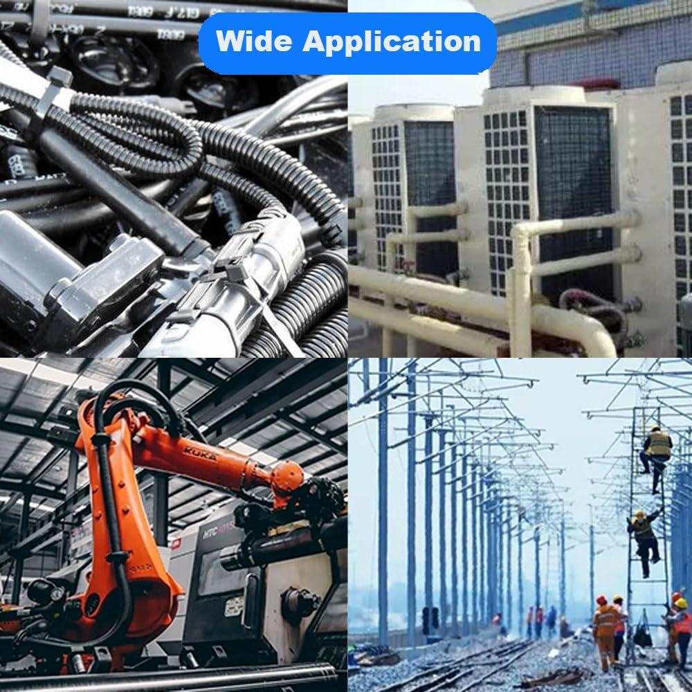 Zangboer 30 FT 1/4 Wire Loom Split Tubing,Dog Cat Cord Protector,Split Wire Loom Tubing Wire Conduit Black (30FT 1/4")