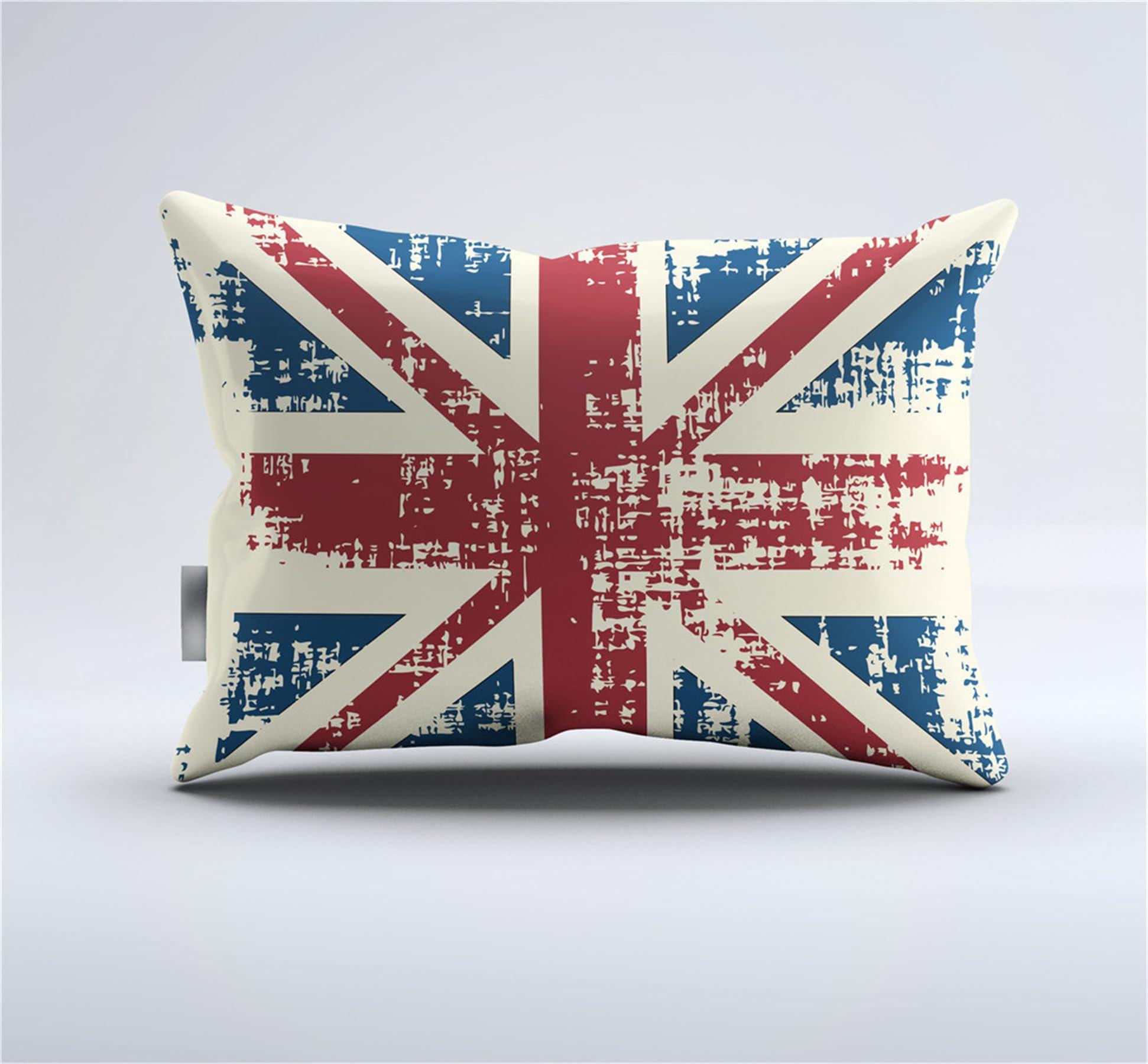 Boasorte Retro British Flag Design Comforter Set | UK Flag Union Jack Prints Bedding Set | with Soft Comforter+2 Pillow Shams(3PCS) or Sheet (4PCS) (B,Twin-3PCS)