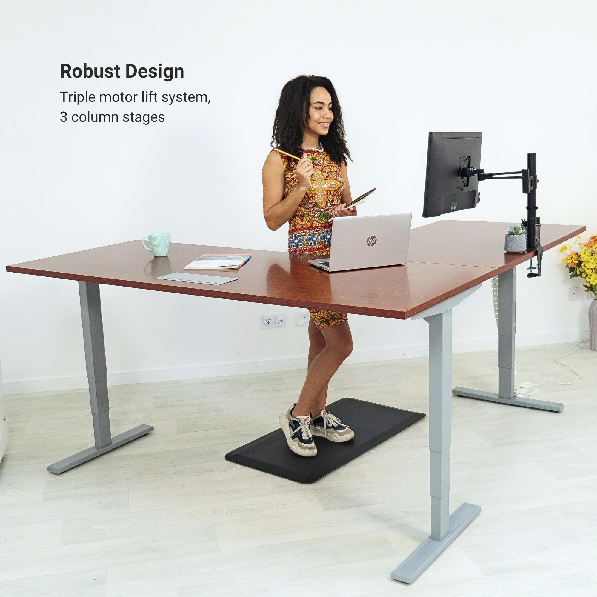 Progressive Desk Standing Desk: FLT-05, DT-3030-WW, DT-4830-WW, DA-10-Black