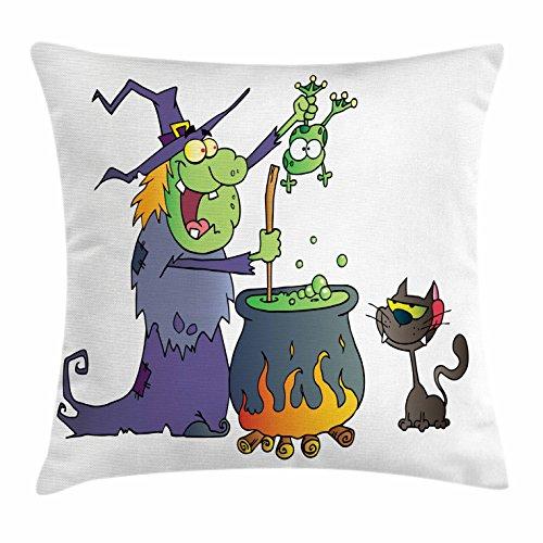 Lunarable Witch Throw Pillow Cushion Cover Lunarable