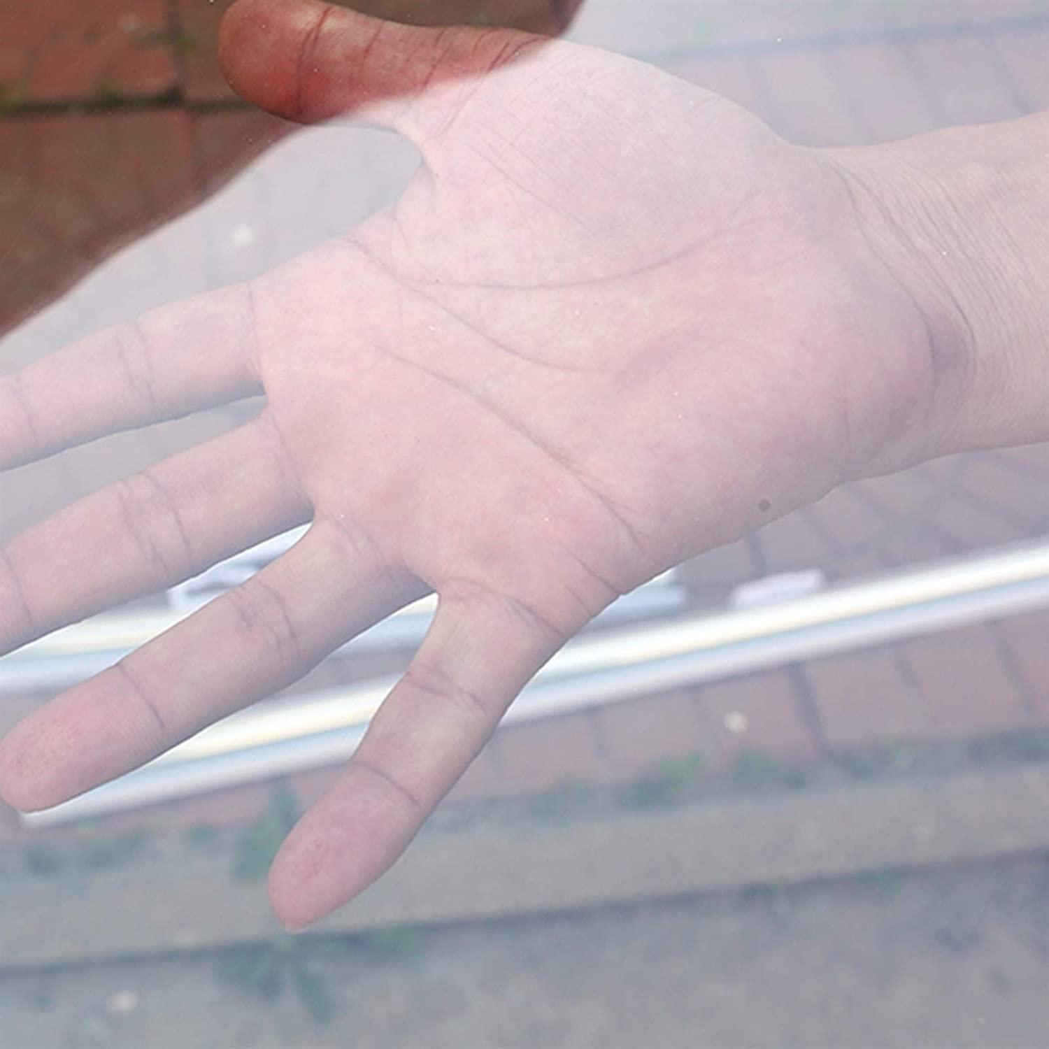 STRMAX STRMAX Outdoor Balcony Patio Clear Roller Blinds, Exterior Waterproof Roll Up Blinds 0.5mm Thick HD Transparent Screens for Bank Hotel Office Sneeze Guard Easy to Install