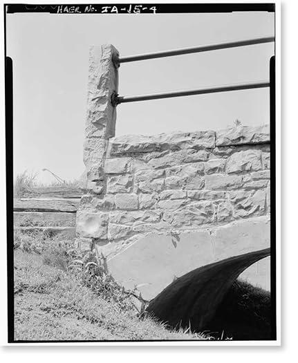 Snapshots of the Past Historic Framed Print, Melan Arch Bridge, Emma Slater Park (Moved from Dry Run Creek), Rock Rapids vicinity, Lyon County, IA - 4, 17-7/8\" x 21-7/8\"