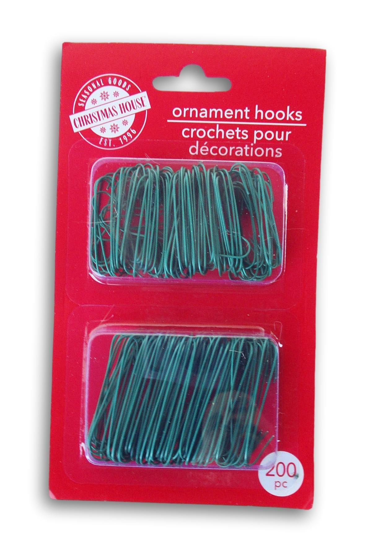 Christmas Crafts Little Christmas Tree Ornament Hooks - Hanging Hardware for Mini Ornaments - 1.5 Inch - 200 Pieces