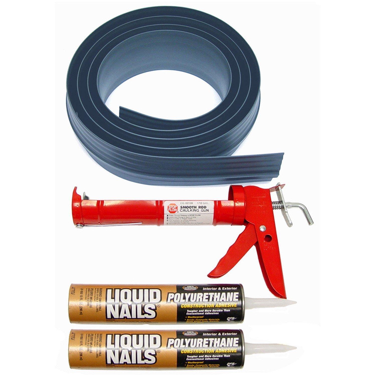 Tsunami Seal Tsunami Seal 51016 Lifetime Garage Door Threshold Seal Kit - 16' 6", Gray
