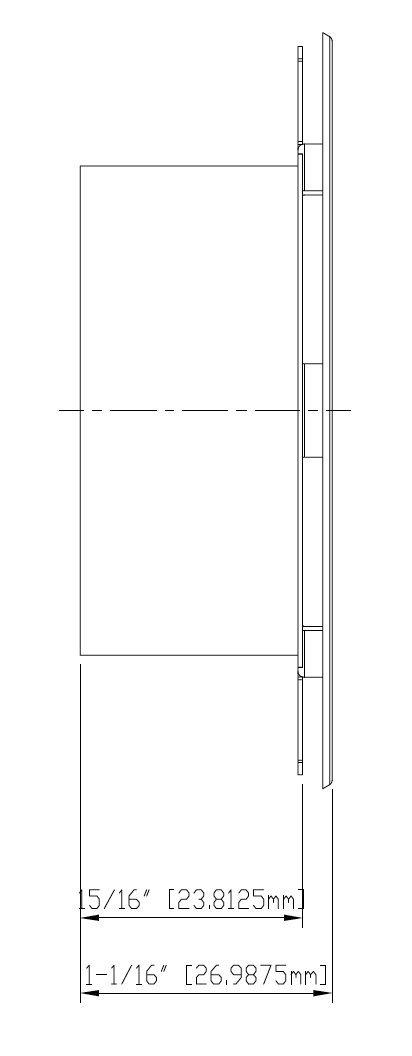 Tyco Tyco LFII White Flat Cover Plate - 139 Degrees