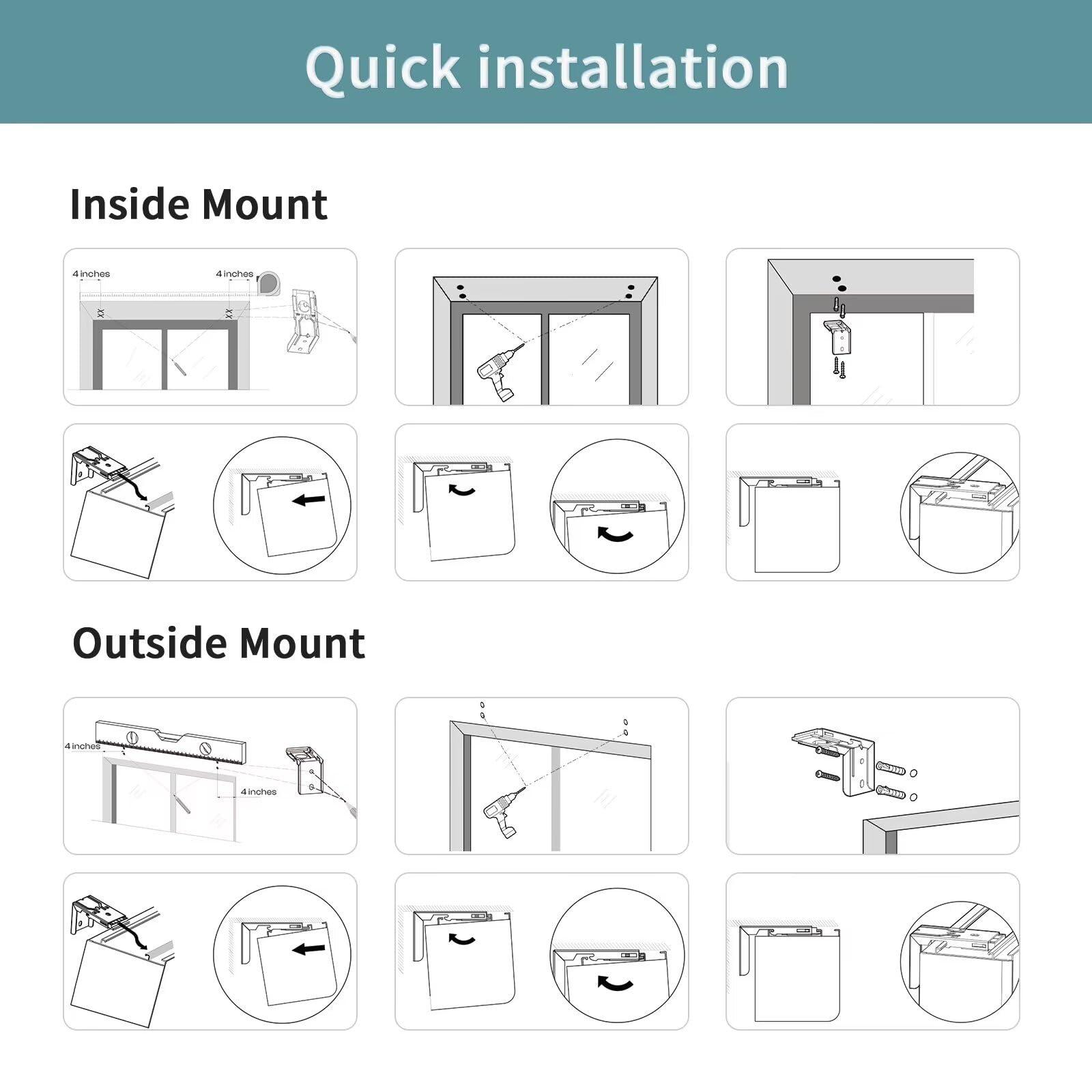 MYshade MYshade Custom Motorized Roller Shades with Remote, Cordless Manual and Automatic Blackout Roller Blinds for Windows with Valance Cover,Electricity Room Darkening Shades for Home(Black)