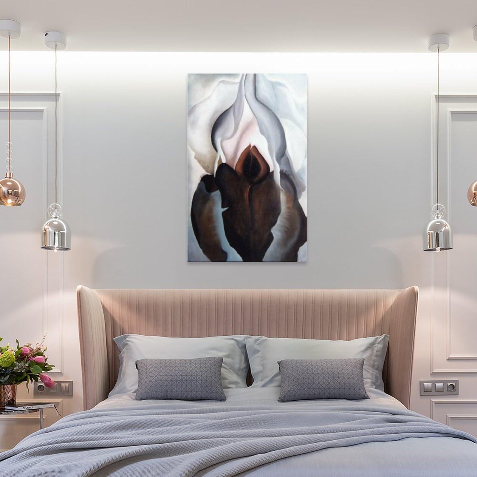 HomeLoft Basics Georgia O'Keeffe Black Iris III Room Aesthetic Poster Print Art Wall Painting Canvas Posters Gifts Modern Bedroom Decor 12x18inch(30x45cm)