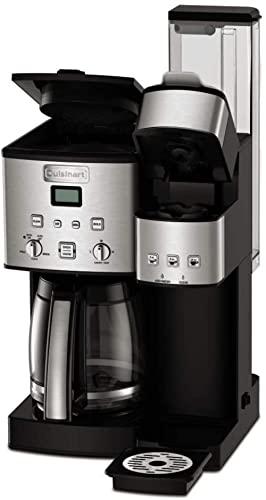 Cuisinart Cuisinart Single Serve + 12 Cup Coffee Maker, Offers 3-Sizes: 6-Ounces, 8-Ounces and 10-Ounces, Stainless Steel, SS-15P1