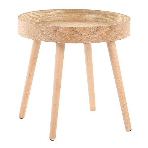 LumiSource Pebble Side Table Set os 2, Accent Table, Round Side Table, Small Side Table for Small Spaces, Couch Side Table, Living Room End Tables, Mid Century Modern Side Table
