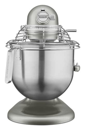 KitchenAid KitchenAid KSMC895CU 8-Quart Commercial Countertop Mixer with Bowl Guard, 10-Speed, Gear-Driven, Contour Silver