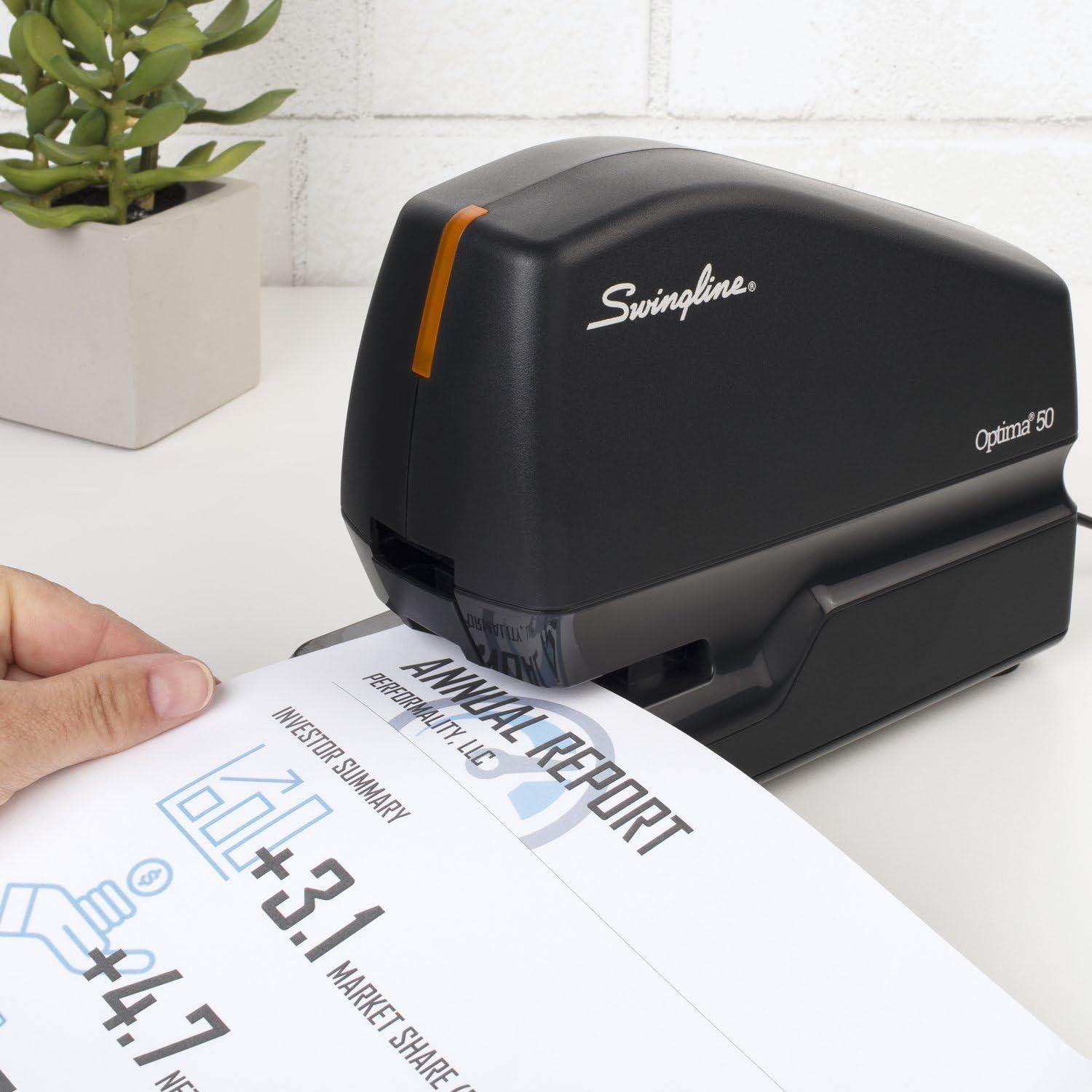 Swingline Swingline Electric Stapler Value Pack, 50 Sheet Capacity, includes Optima 50 Stapler, 5000 Staples and Staple Remover (48209)