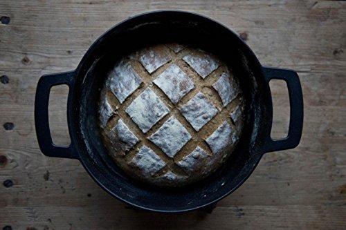 Cuisipro Combekk RAILWAY Recycled Enameled Cast Iron 4.25 Quart Dutch Oven w/ Thermometer, Concrete, 9.5\"