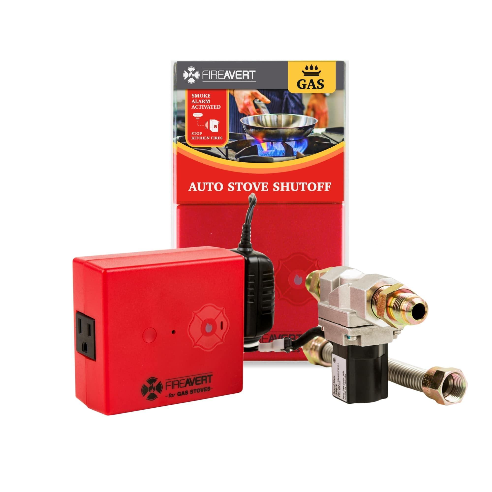 FireAvert FireAvert-Gas Stove Auto Shut-Off Device (1/2" Pipe Line), Oven Monitoring Solution for Senior Citizen and Elderly Parents, As Seen on Shark Tank