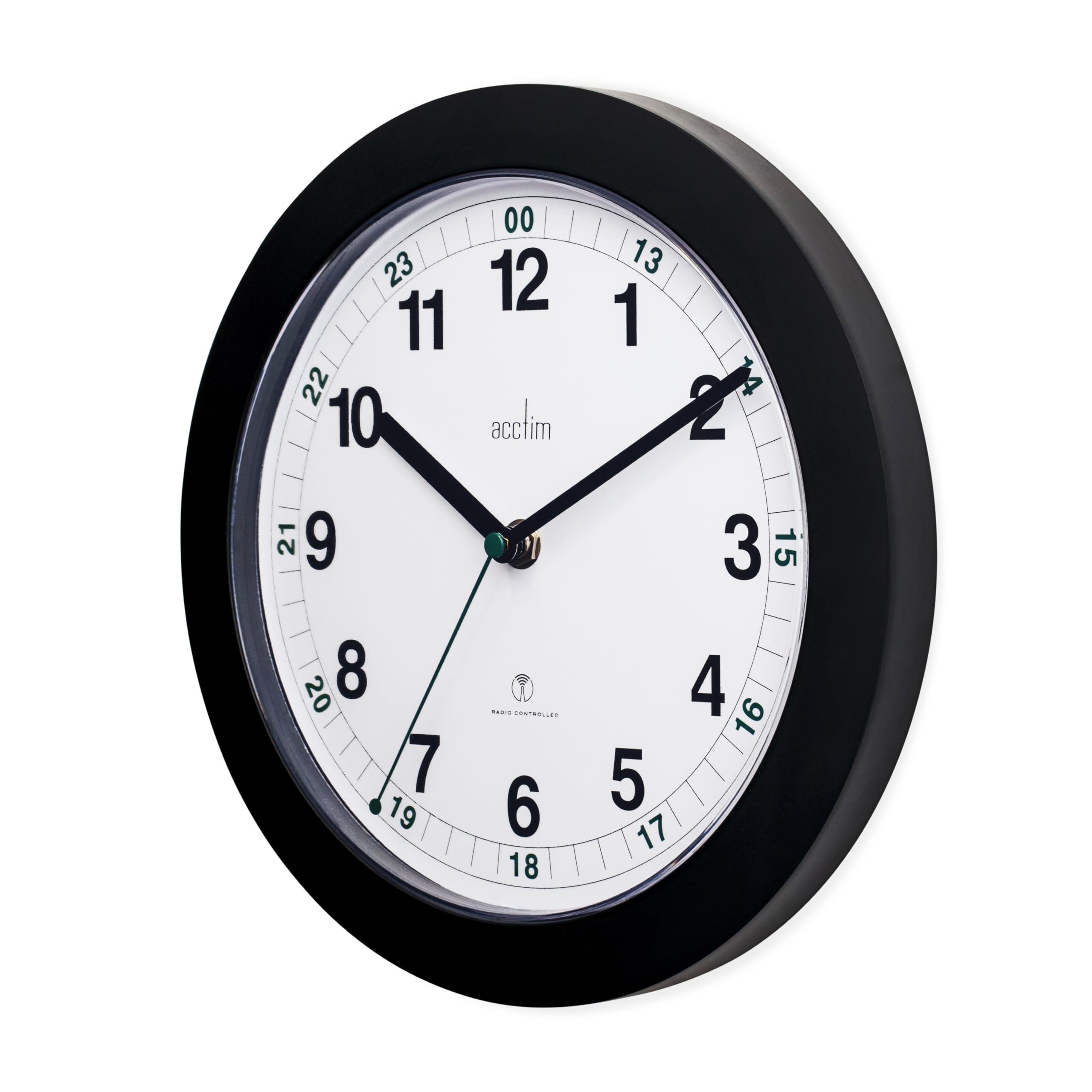 Acctim Acctim Wall Clock, Black, 26.5 cm
