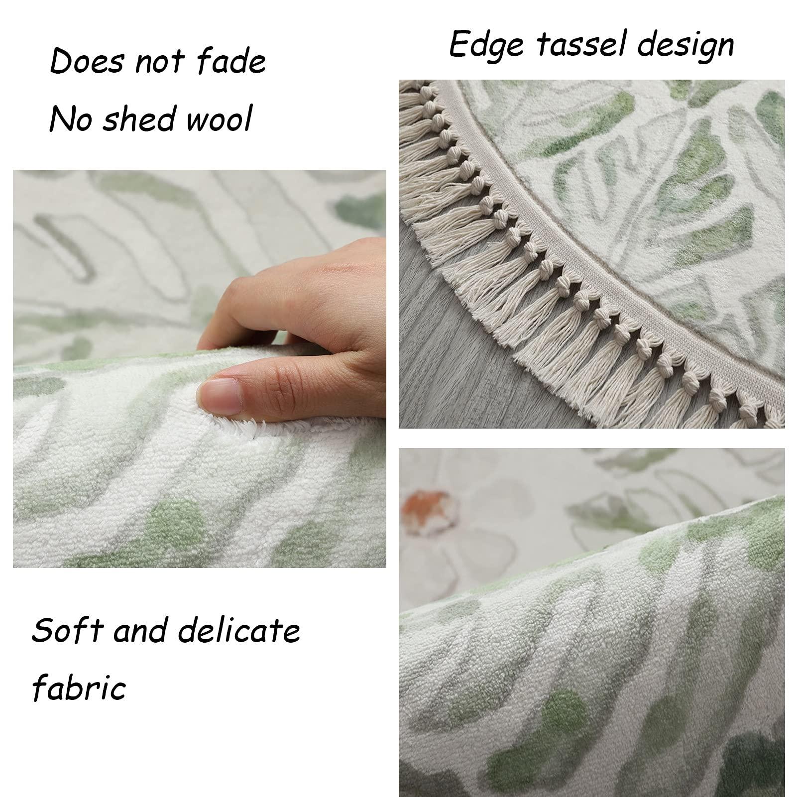 ZZBBZZ-YJ ZZBBZZ-YJ Tapis modernes 80cm 100cm 120cm 140cm 160cm 180cm 200cm Tapis Rond Pour Salon Chambre sol de Maison Tapis antidrapants Tapis de Yoga Doux (Size : Diameter 5.2ft)