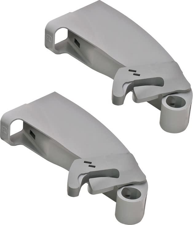 Kitchen Inventions Lemans II Set 2-Shelf Lazy Susan with Soft-Close for Blind Base Corner Cabinets, Chrome and Gray (574 sq. Model 40, Tray Size: 12", Swings Left)