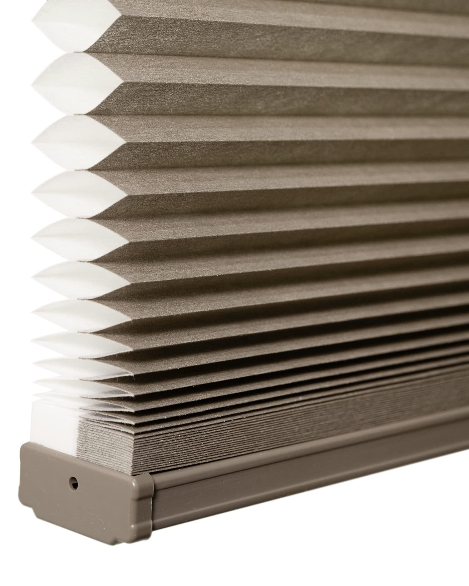 CHICOLOGY CHICOLOGY Cellular Shades, Top Down Bottom Up Shades, Blinds for Windows, Window Shades for Home, Door Blinds, Window Coverings, Cellular Blinds,Barnwood - Light Filtering, 26" W x 72" H
