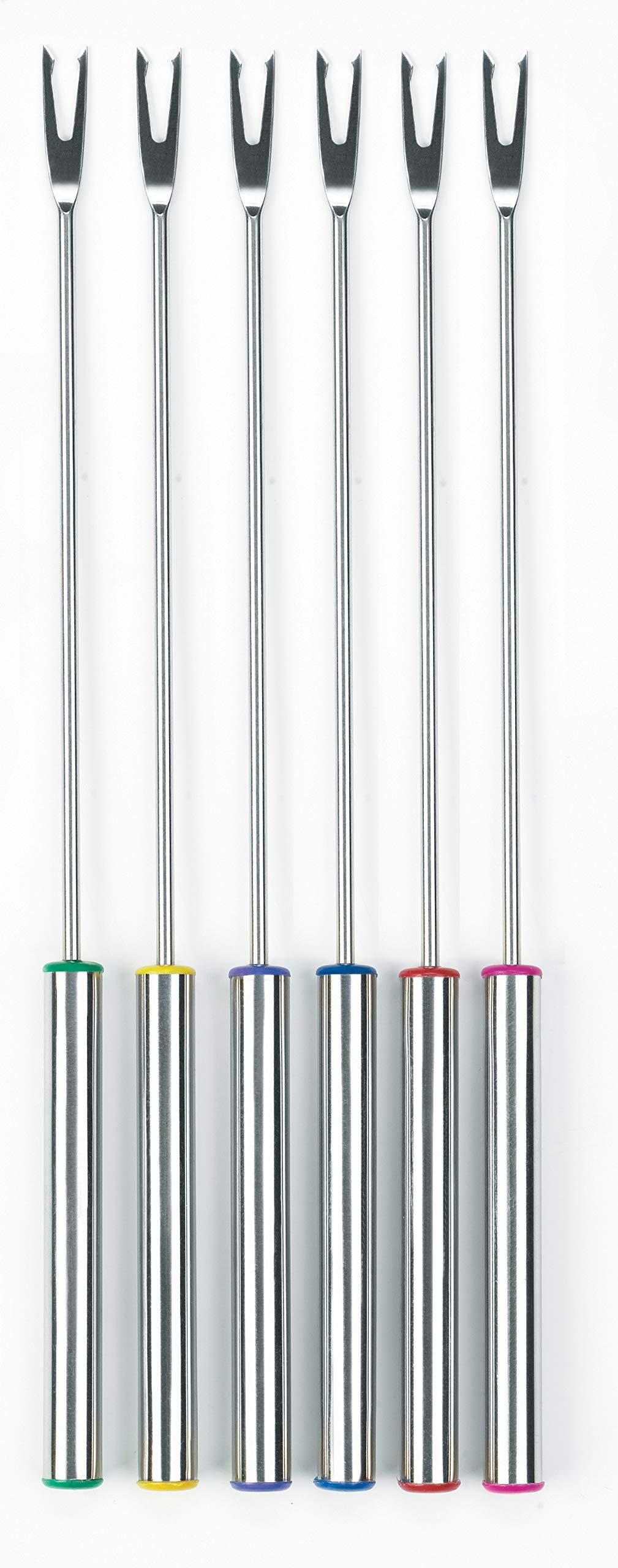 Trudeau Trudeau 0829020 Alto 3-in-1 Electric Fondue Set for Chocolate and Cheese, 11-Piece with Forks Included, Stainless Steel, 81 Ounce, Silver