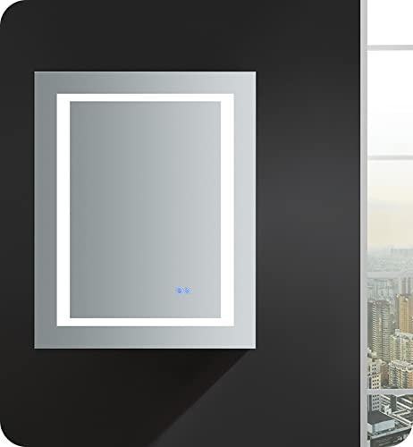 Fresca Fresca Spazio 24\" Wide x 30\" Tall Bathroom Medicine Cabinet w/LED Lighting & Defogger