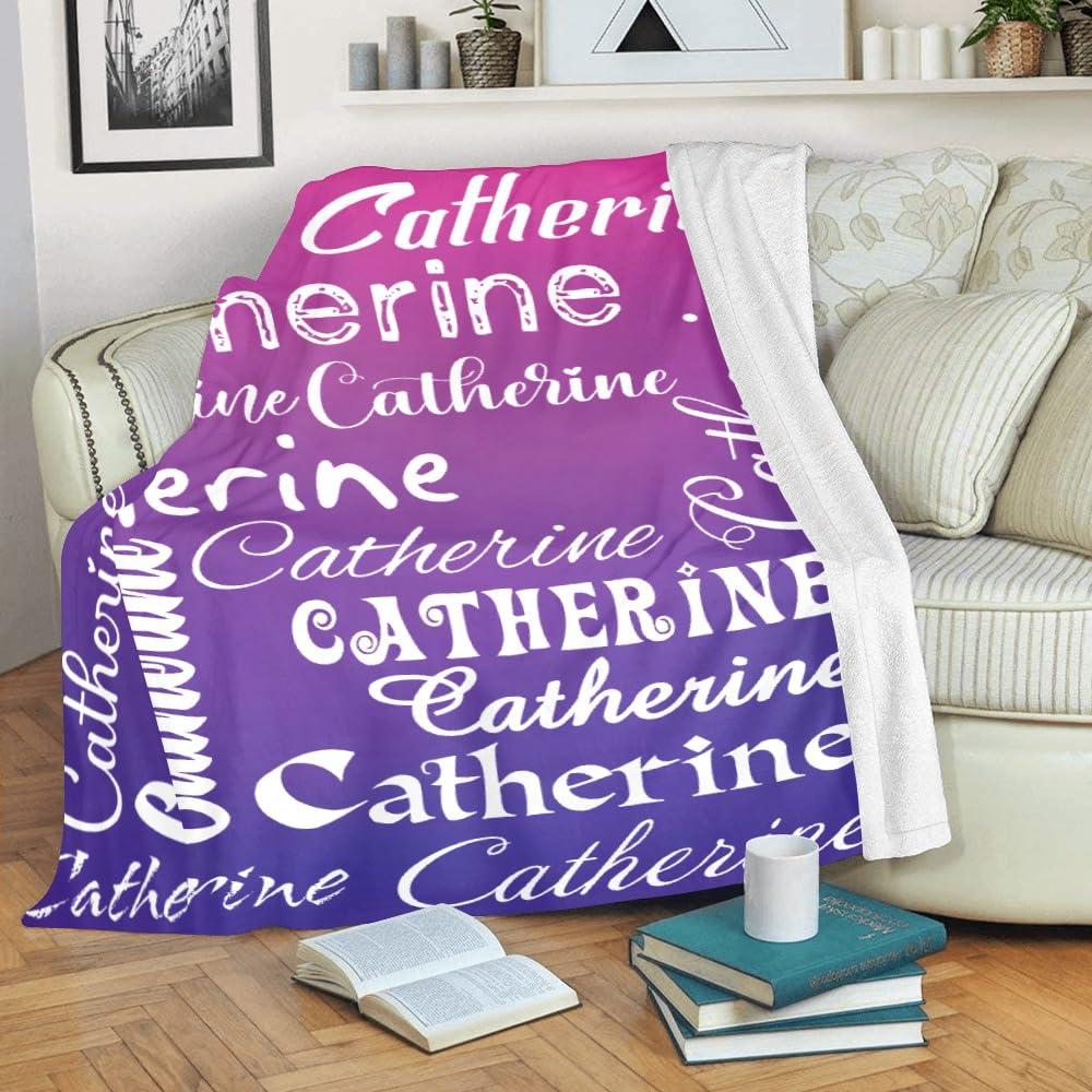 JOYXBUY JOYXBUY Personalized Blankets and Throws Custom Blanket with Name Customized Blanket Personalized Gifts for Baby Kids Women Men