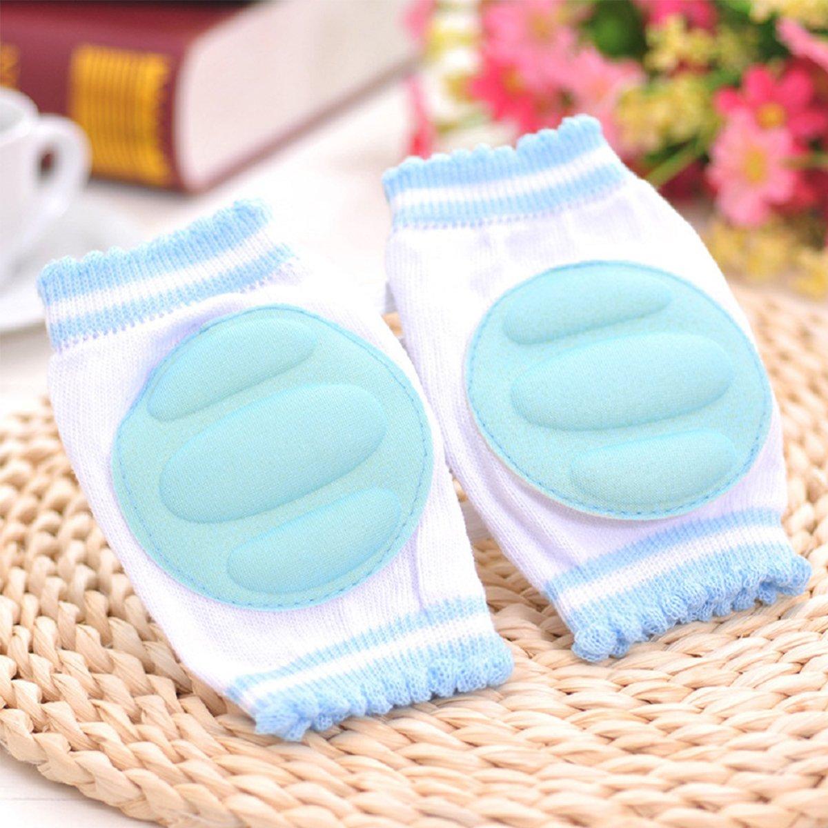 fantastic me 3 Pairs Baby Knee Pads for Crawling - Adjustable Breathable Waterproof Safety Protector, Elastic Knee Elbow Pads for Babies, Toddlers, Infants, Boys, Girls, Kids, Unisex (A)