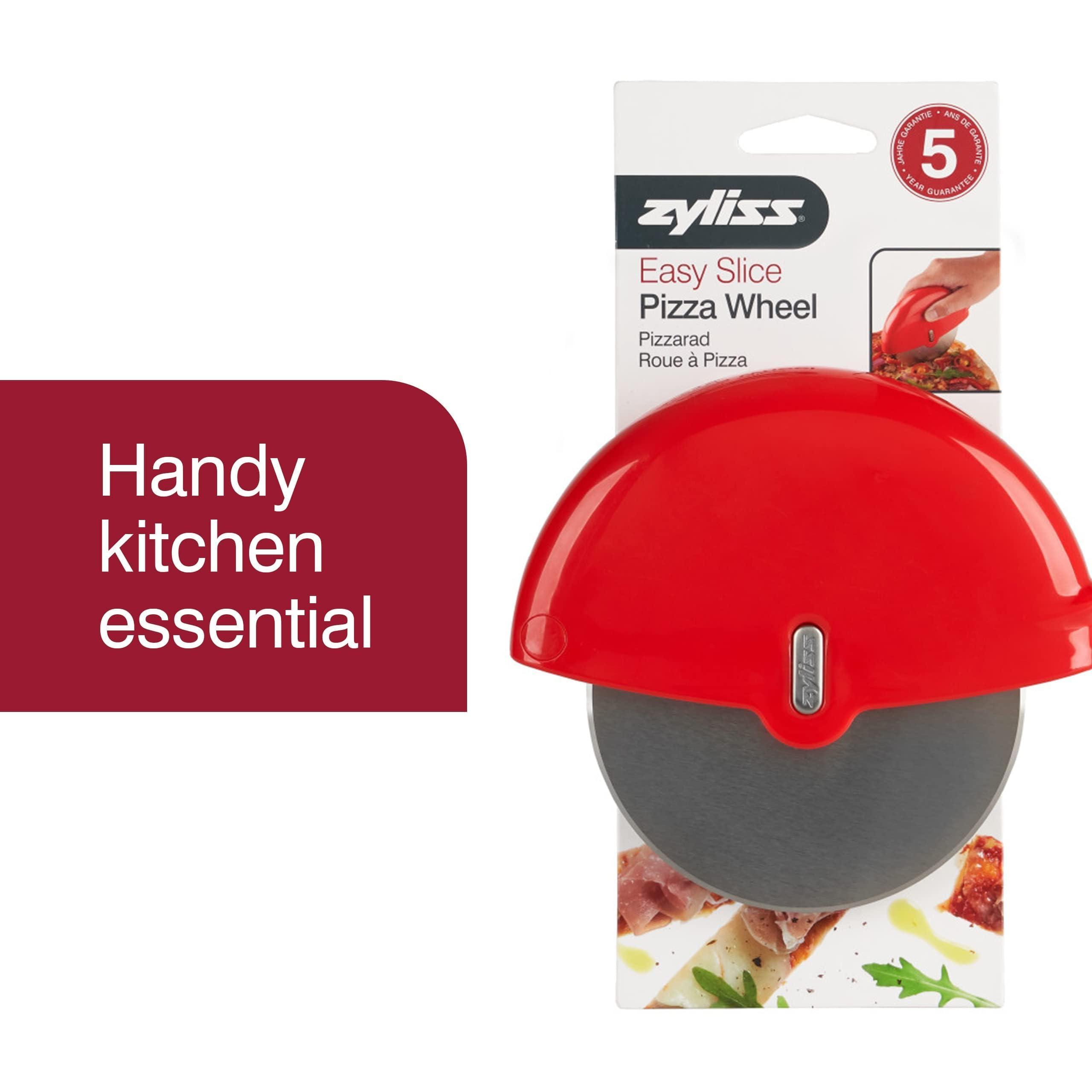Zyliss Zyliss Pizza Wheel - Handheld Pizza Cutter with Removable Blade - Plastic Pizza Cutter with Stainless Steel Blade - Kitchen Tool and Gadget for Right- and Left-Handed Use - Dishwasher Safe