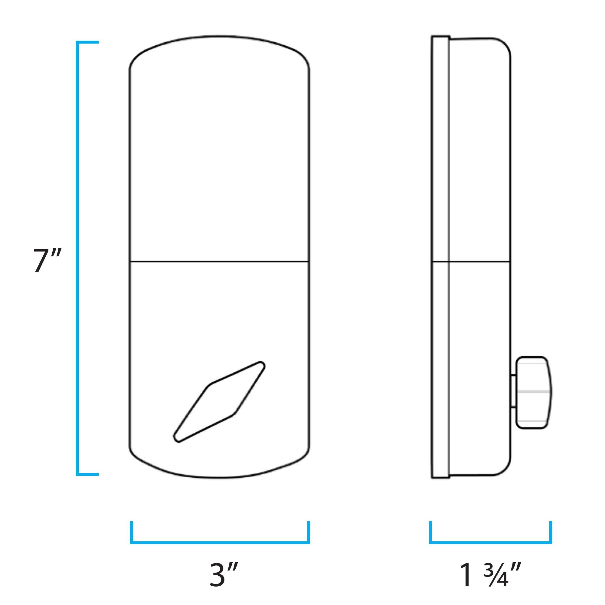 MiLocks MiLocks DF-02AQ Electronic Keyless Entry Touchpad Deadbolt Door Lock, Antique Brass